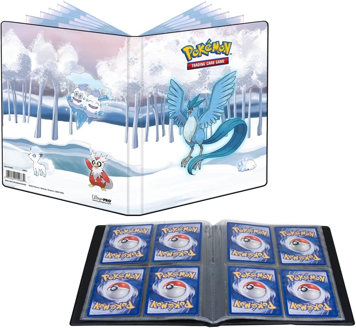 Ultra PRO - Pokémon Gallery Series Frosted Forest 4-Pocket Portfolio - Secures and Protects Up To 40 Standard Size Cards