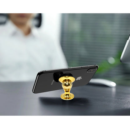 360 Degree Rotation Magnetic Phone Car Mount, Gold