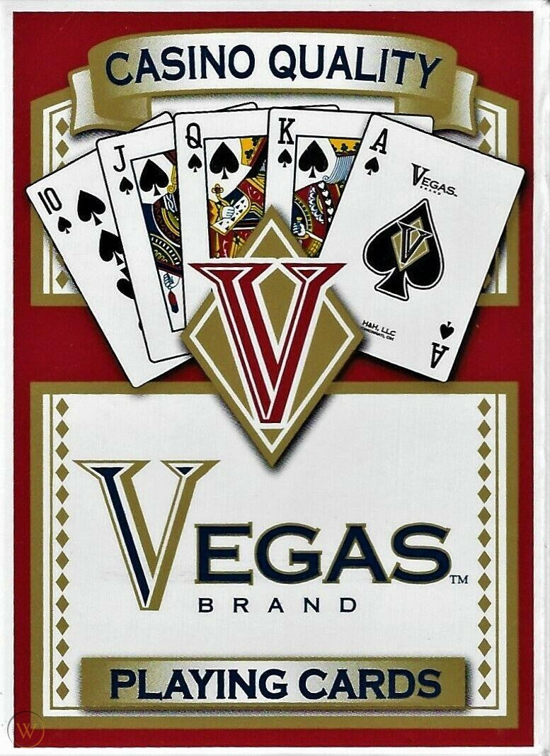 VEGAS BRAND: Casino Quality - Blue & Red Poker Size Card Set