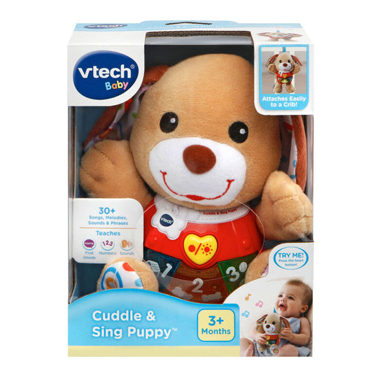 VTech Cuddle & Sing Puppy - Baby Musical Toy (English Edition)