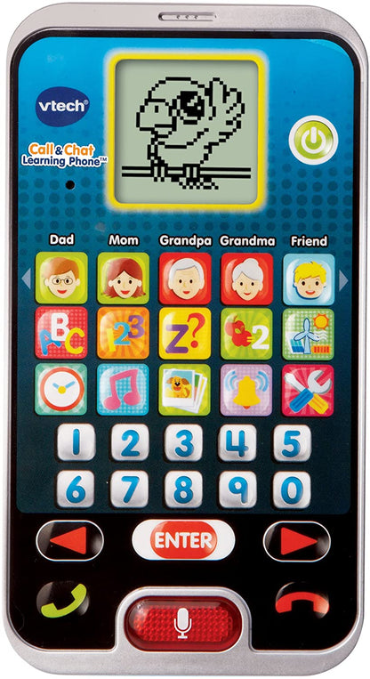 VTech Call and Chat Learning Phone - Kids Smart Phone Features 10 Realistic Phone Apps-Random Color Pick
