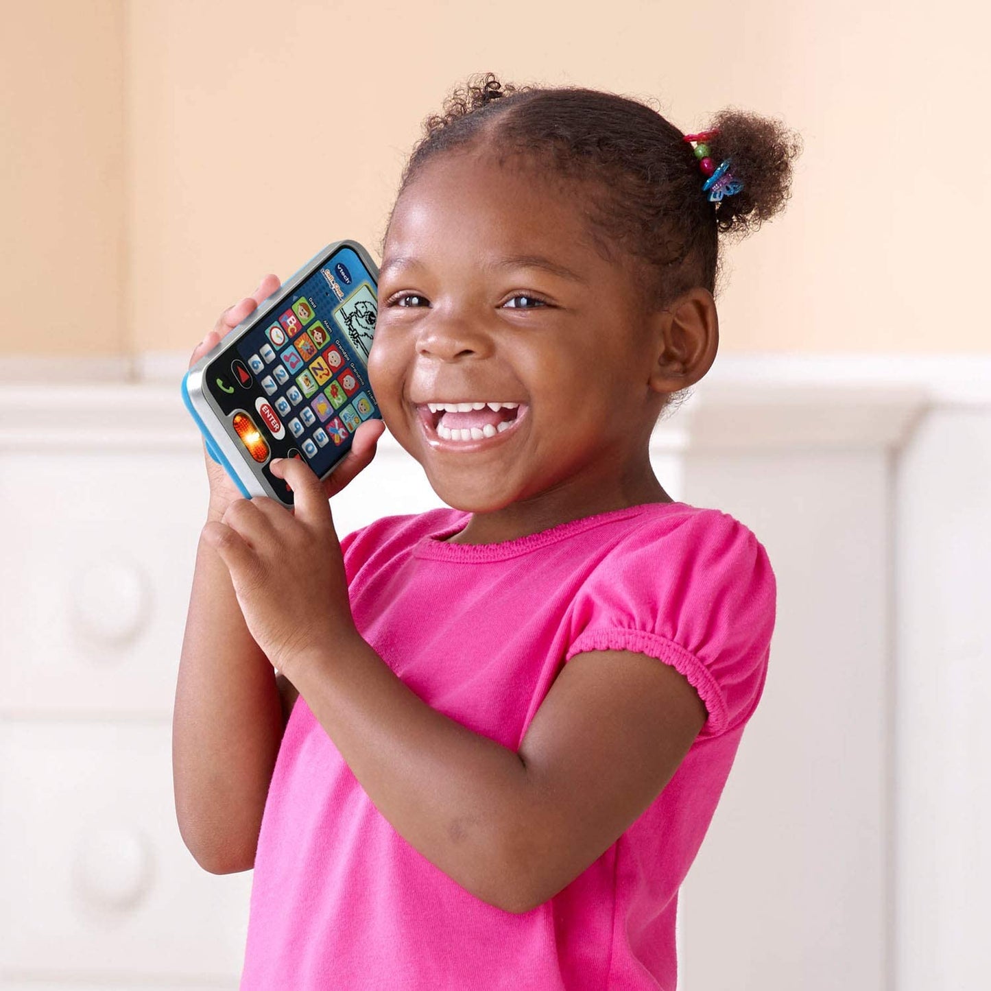 VTech Call and Chat Learning Phone - Kids Smart Phone Features 10 Realistic Phone Apps-Random Color Pick