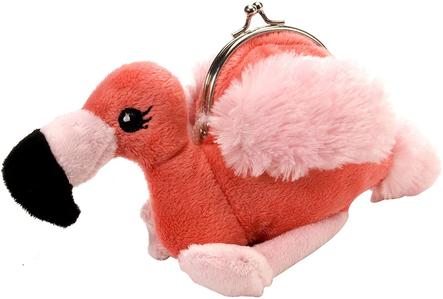 Wild Republic Clasp Purse Flamingo Plush, Plush Toy, Gifts for Kids, Cuddlekins 12 Inches