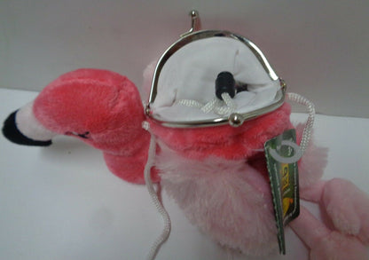 Wild Republic Clasp Purse Flamingo Plush, Plush Toy, Gifts for Kids, Cuddlekins 12 Inches