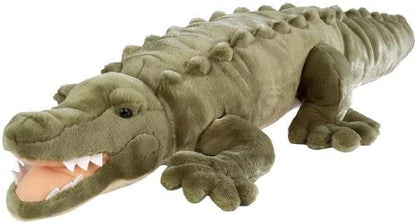 Wild Republic Jumbo Crocodile Giant Stuffed Animal, Plush Toy, Gifts for Kids, 30"