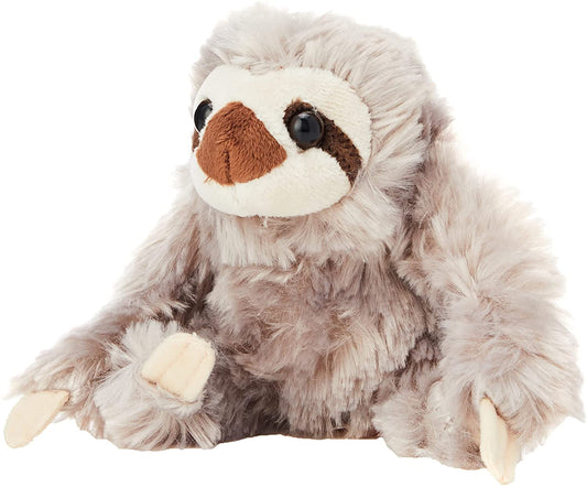 Wild Republic Pocketkins Sloth Stuffed Animal, Five Inches, Gift for Kids, Plush Toy, Fill is Spun Recycled Water Bottles, 5 inches