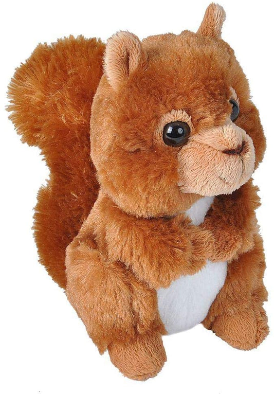 Wild Republic Red Squirrel Plush, Stuffed Animal, Plush Toy, Gifts for Kids, Hug’ems, 7 inches