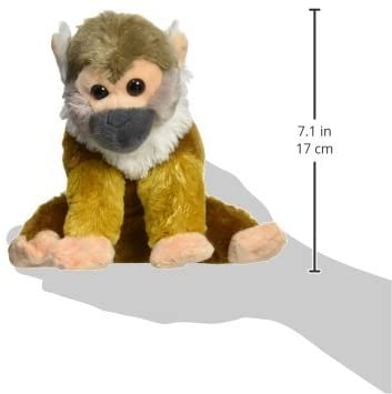 Wild Republic Squirrel Monkey Plush, Stuffed Animal, Plush Toy, Gifts for Kids, Cuddlekins 8 Inches