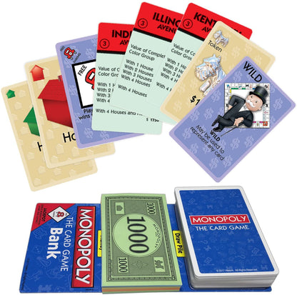 Winning Moves Games Monopoly The Card Game Monopoly & Rummy, Blue