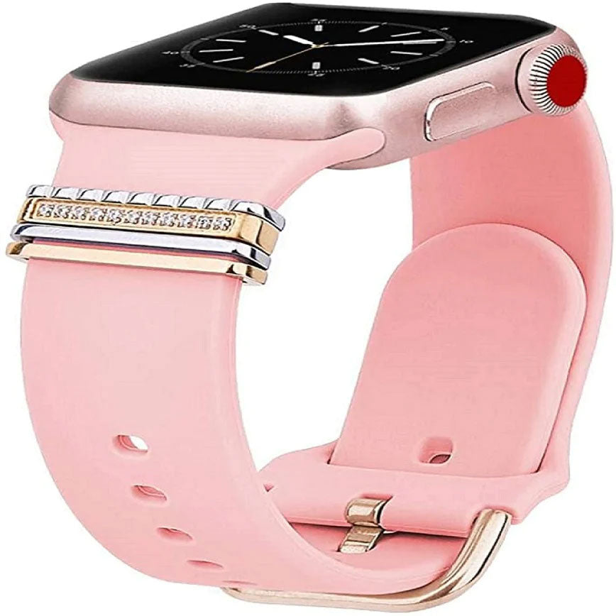 Fashion Silicone Band for 45/44/42mm and 41/40/38mm Compatible With Apple Watch