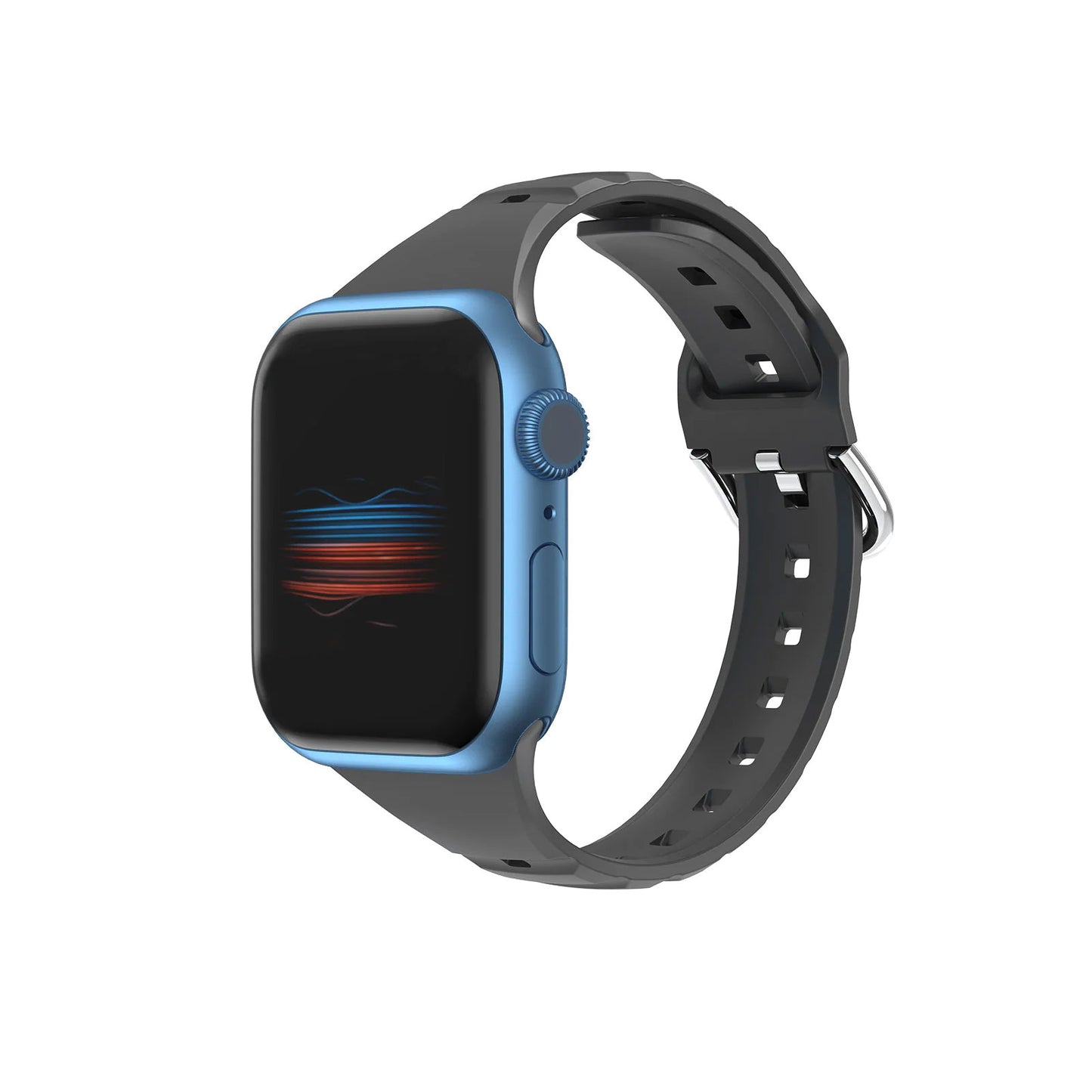 Silicone Thin Bands Compatible with Apple Watch Band 38/40/41mm, 42/44/45mm iWatch Strap Series 8 7 6 5 4 3 2 1 SE
