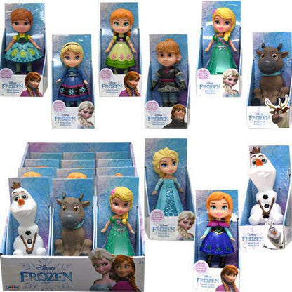 Disney Frozen Poseable Mini Toddler Assorted Figure Doll - Olaf, Sven, Kristoff, Elsa Green Dress, Elsa, Anna And More