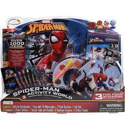 Artist Marvel Superheroes Spiderman Activity Giant Stationery Gift Set 1000pcs- Story Book, Painting Kit, Crayons, Stampers, Foam Stickers
