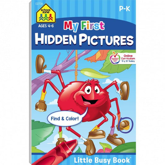 My First Hidden Pictures Workbook - Ages 4 to 6, Preschool to Kindergarten, Activity Pad, Search & Find, Picture Puzzles, Coloring