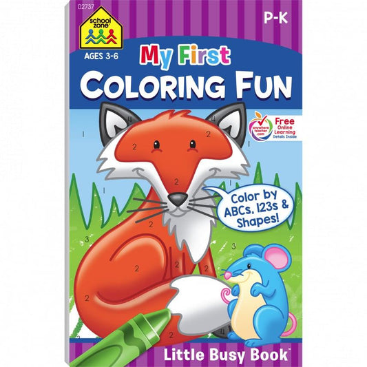 My First Coloring Fun Grades P-K Workbook