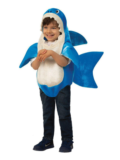 Rubie's Kid's Daddy Shark Kids Costume with Sound Chip - Blue Shark Infant Romper