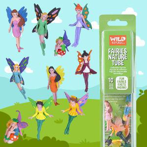 Wild Republic Butterfly Nature Figures Tube, Insect Figurines Tube, Nature Toys, Kids Gifts, 12-piece,Multicolor,1.5" to 3"