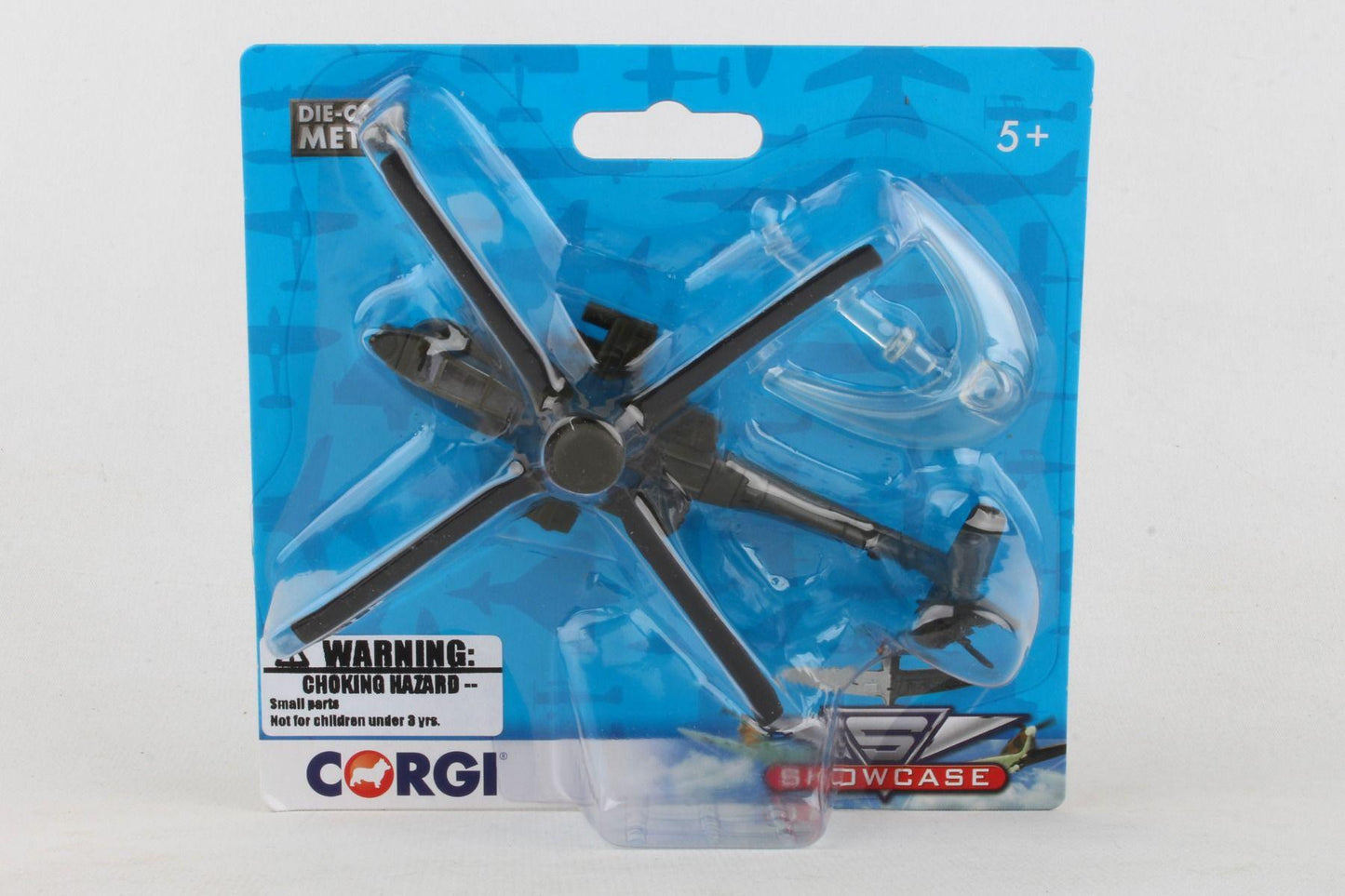 Corgi Showcase Apache Helicopter Military Aviation Die-Cast Metal Model - Makes a perfect gift for any person interested in aviation!