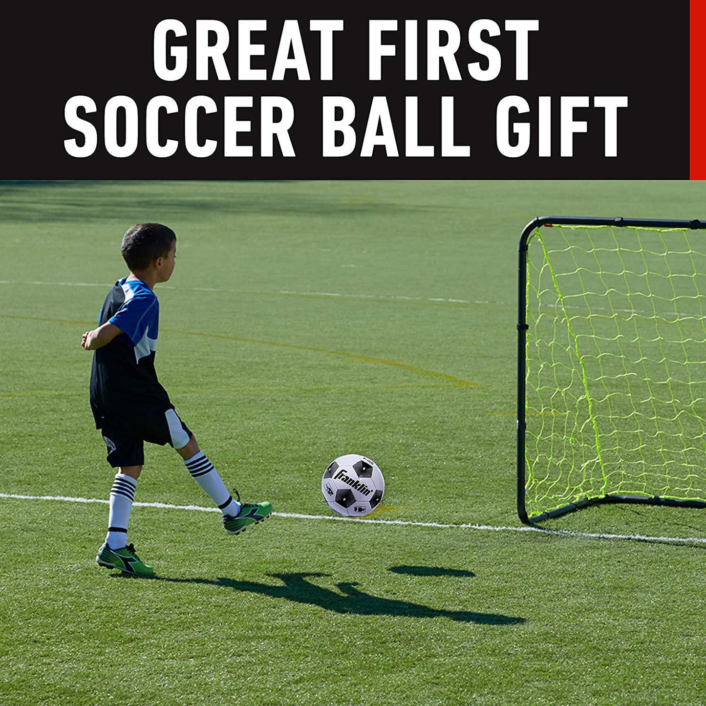 Franklin 6783 Competition 100 Size 4 Soccer Ball -Black
