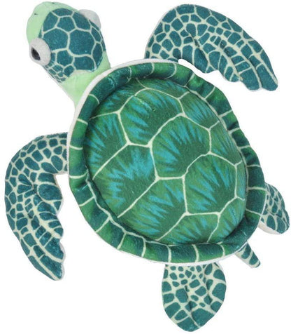 Wild Republic Green Sea Turtle Plush, Stuffed Animal, Plush Toy, Gifts for Kids, Cuddlekins, 8 Inches