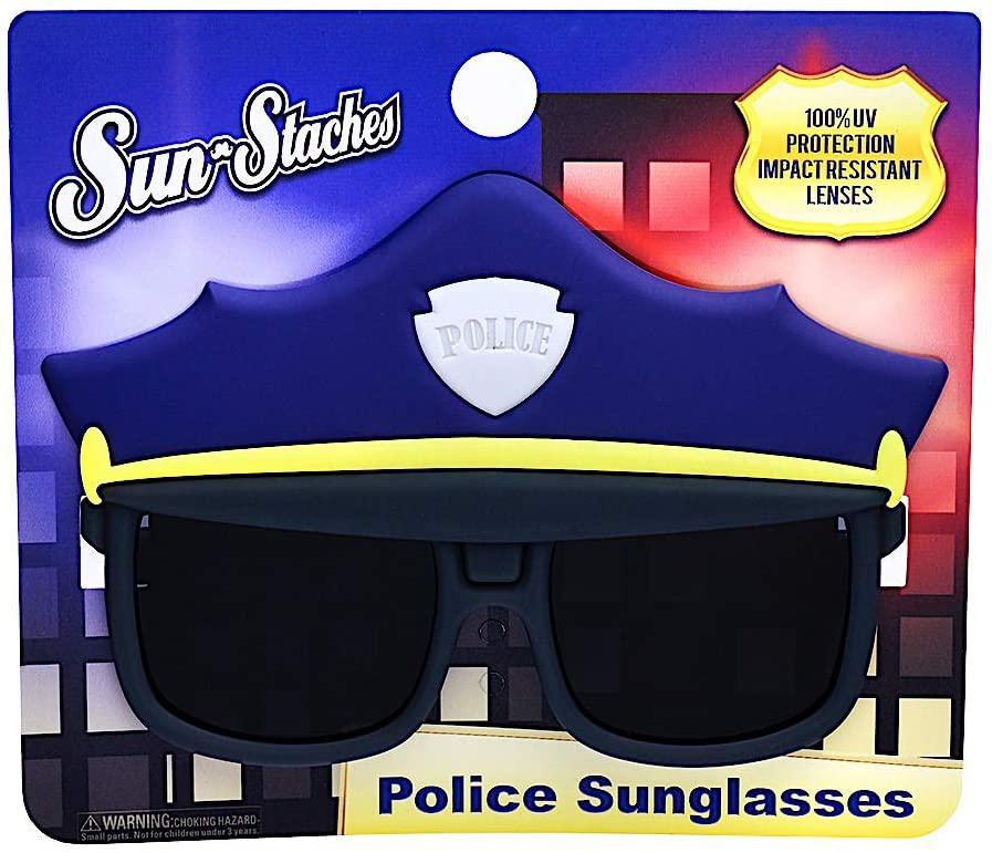 Sun-Staches Lil' Characters Police Cap Sunglasses