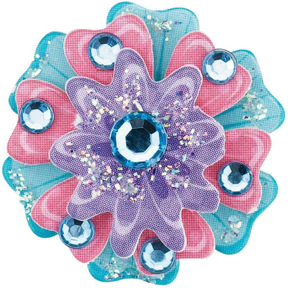 Creativity for Kids Rhinestone Rings Mini Jewelry Making Kit – Makes 6 Flower Rings, Multicolor