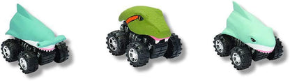 Wild Republic Anaconda, Great White, Hammerhead, Push action motor vehicles, Gifts for Kids, Imaginative Play, Motor Headz Aquatic 5 Inches