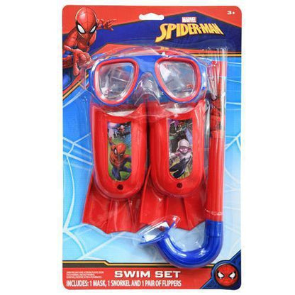 Swim Pool Games - Marvel - Spiderman - Mask Flipper Snorkel Set