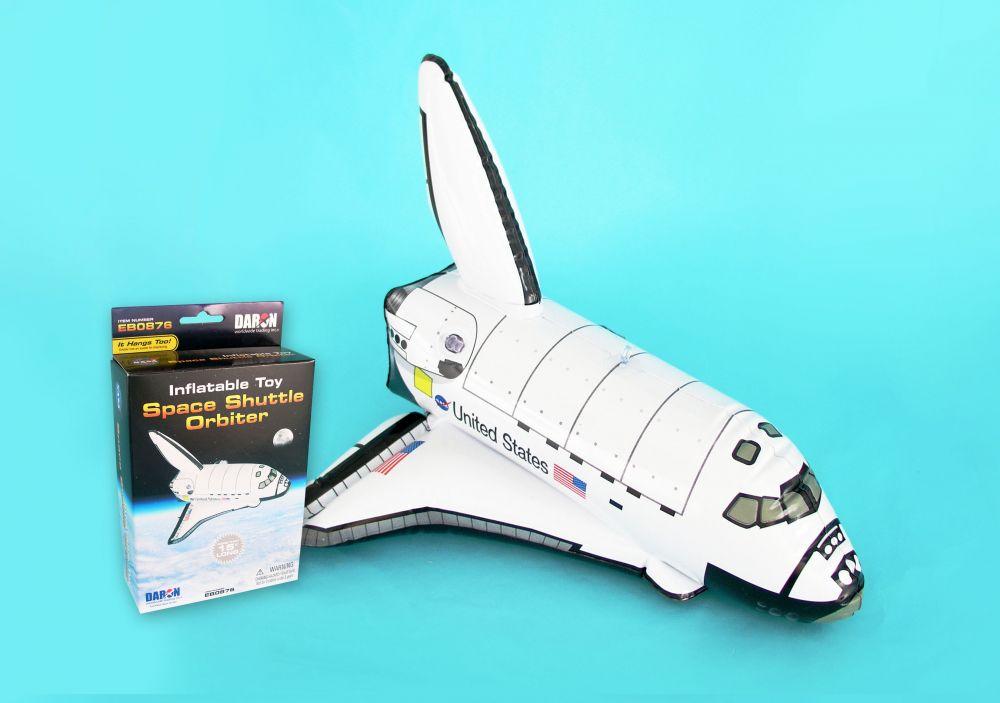 Space Shuttle Inflatable Kids Play Toy - 15" Space Shuttle Pool/Beach Play Water Toy