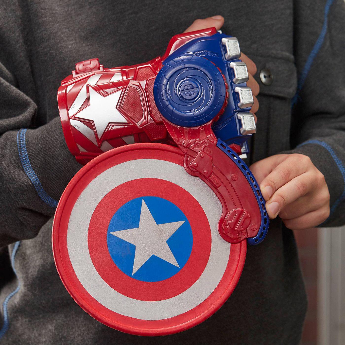 NERF Power Moves Marvel Avengers Captain America Shield Sling