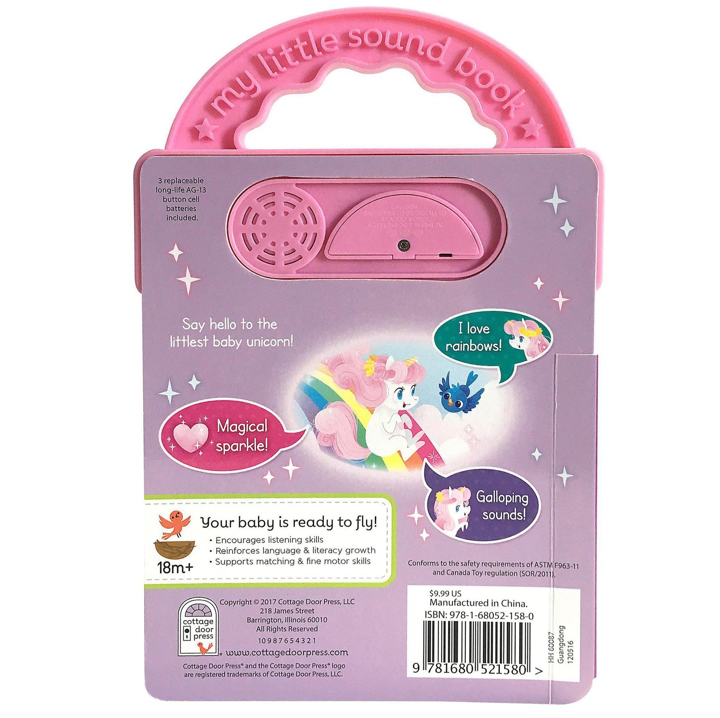 Sweet Little Unicorn: Interactive Children's Sound Book (3 Button Sound) (Early Bird Sound Books) Board book