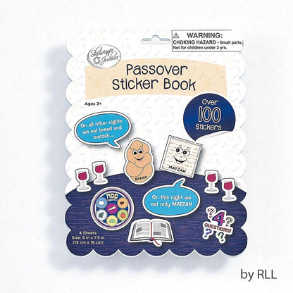 Passover Sticker Book, With 100+ stickers - Featuring 4 Pages of Creative Artwork