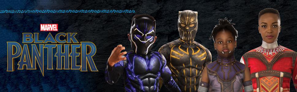 Rubie's Black Panther Kids Costume, Black/Grey