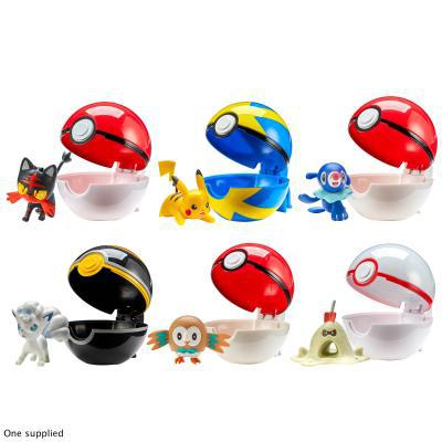 Pokemon Tomy Clip n Carry Pokeball Figure and Ball Set Assortment (1Pcs)
