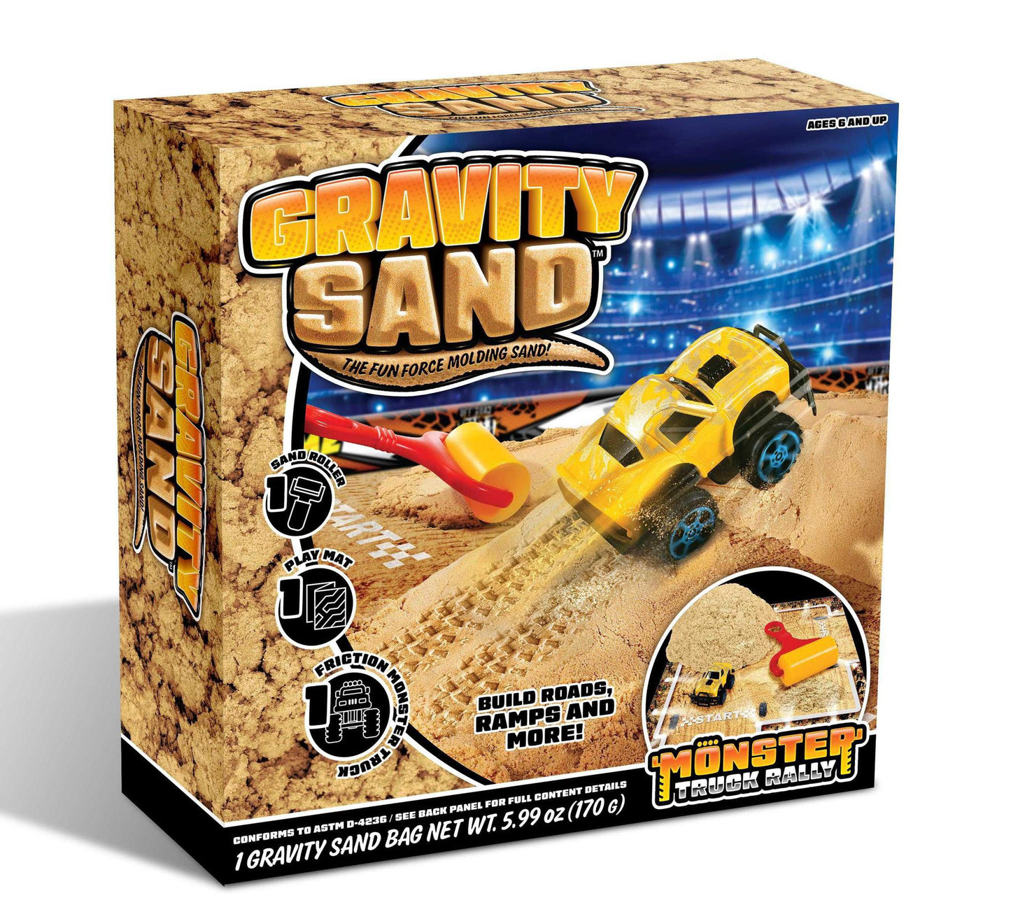 JAM Kids Toy Playsets, Monster Truck Gravity Sand Set, Sold Individually