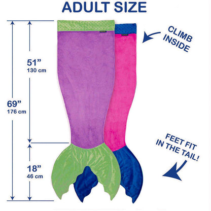 Blankie Tails The Original Mermaid Tail Blanket For Girls Fleece Plush Mermaid Blanket For Kids Adults