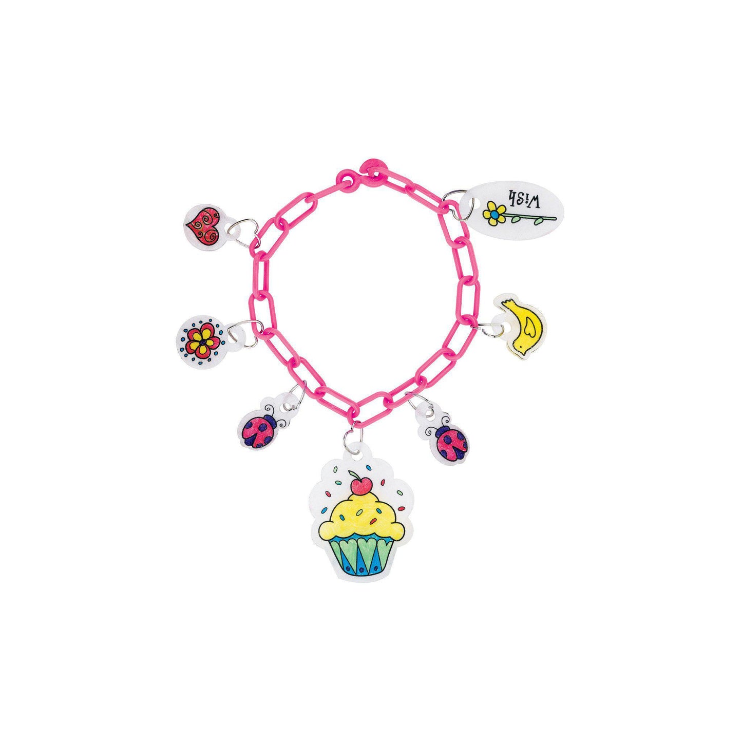 Creativity for Kids Shrink Fun BFF Jewelry Mini Craft Kit - Create and Bake 4 Friendship Bracelets, Perfect For Parties