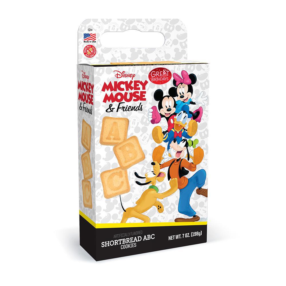 Mickey Mouse & Friends ABC Shortbread Cookies, Features a Fun Cut Out Door Hanger Mickey Design-Kosher Dairy