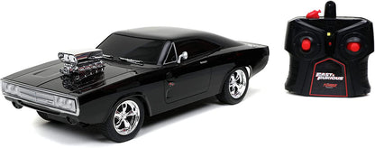 Fast & Furious 1:16 1970 Dodge Charger RT Remote Control Car 2.4 GHz Black, Toys for Kids and Adults