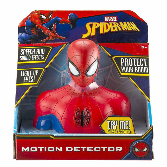 eKids Spiderman Motion Sensor Room Alarm Toy With Lights Speech & Sound Effects