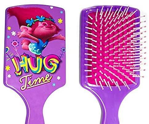 Dreamworks Trolls Girls Kids "Hug Time" Printed Hair Brush, Graet Gift For Trolls Fans