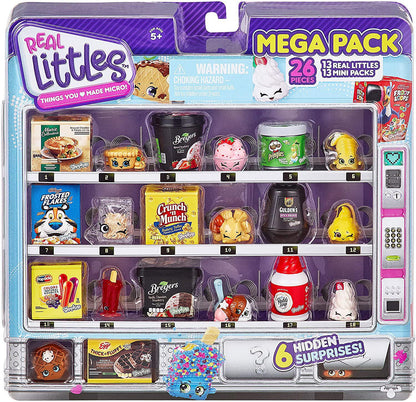 Shopkins Pretend Play Real Littles Mega Pack, 13 Real Littles and 13 Real Mini Packs (26 Total Pieces)