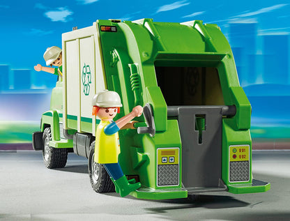 Playmobil 5679 City Life - Green Recycling Truck, Kids Garbage Truck Vehicle Toy