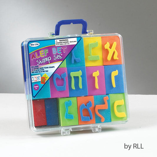 Jewish Hebrew Alef-Bet Soft Stamp In Carrying Case