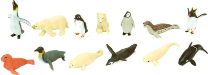 Wild Republic Polar Nature Figurines Tube, Arctic Animals, Kids Gifts, Educational Toys, Party Favors, 13-Piece