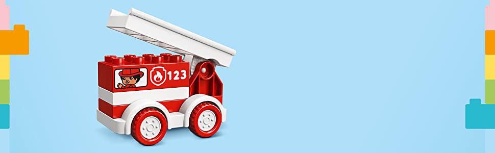 LEGO DUPLO My First Fire Truck 10917 Educational Fire Truck Toy, Great Birthday Gift for Toddlers Ages 18 Months and up, New 2020 (6 Pieces)