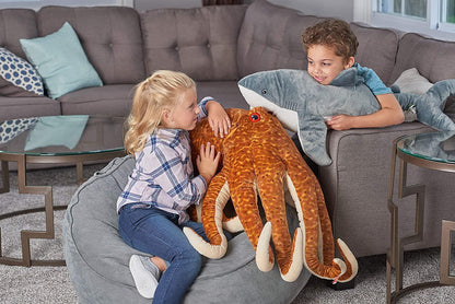 Jumbo Great White Shark Plush, Giant Stuffed Animal, Plush Toy, Gifts for Kids, 30 Inches