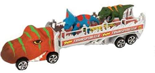 Wild Republic T-Rex Truck, Gifts for Kids, Imaginative Play Toy, Triceratops & Tyrannosaurustive Play Toy, Triceratops & Tyrannosaurus