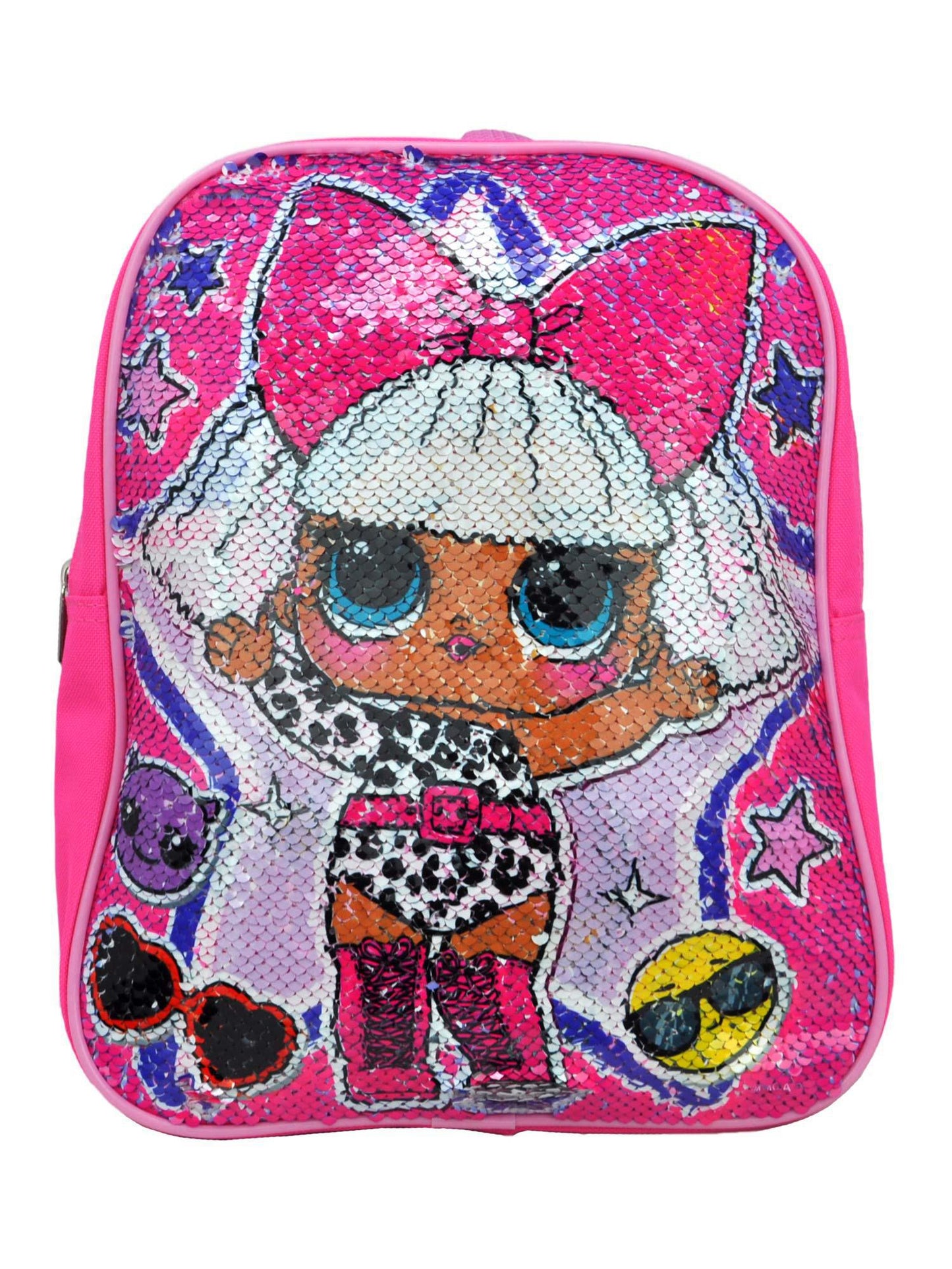 LOL Surprise! Girls 12" Backpack Reversible Sequins Pink