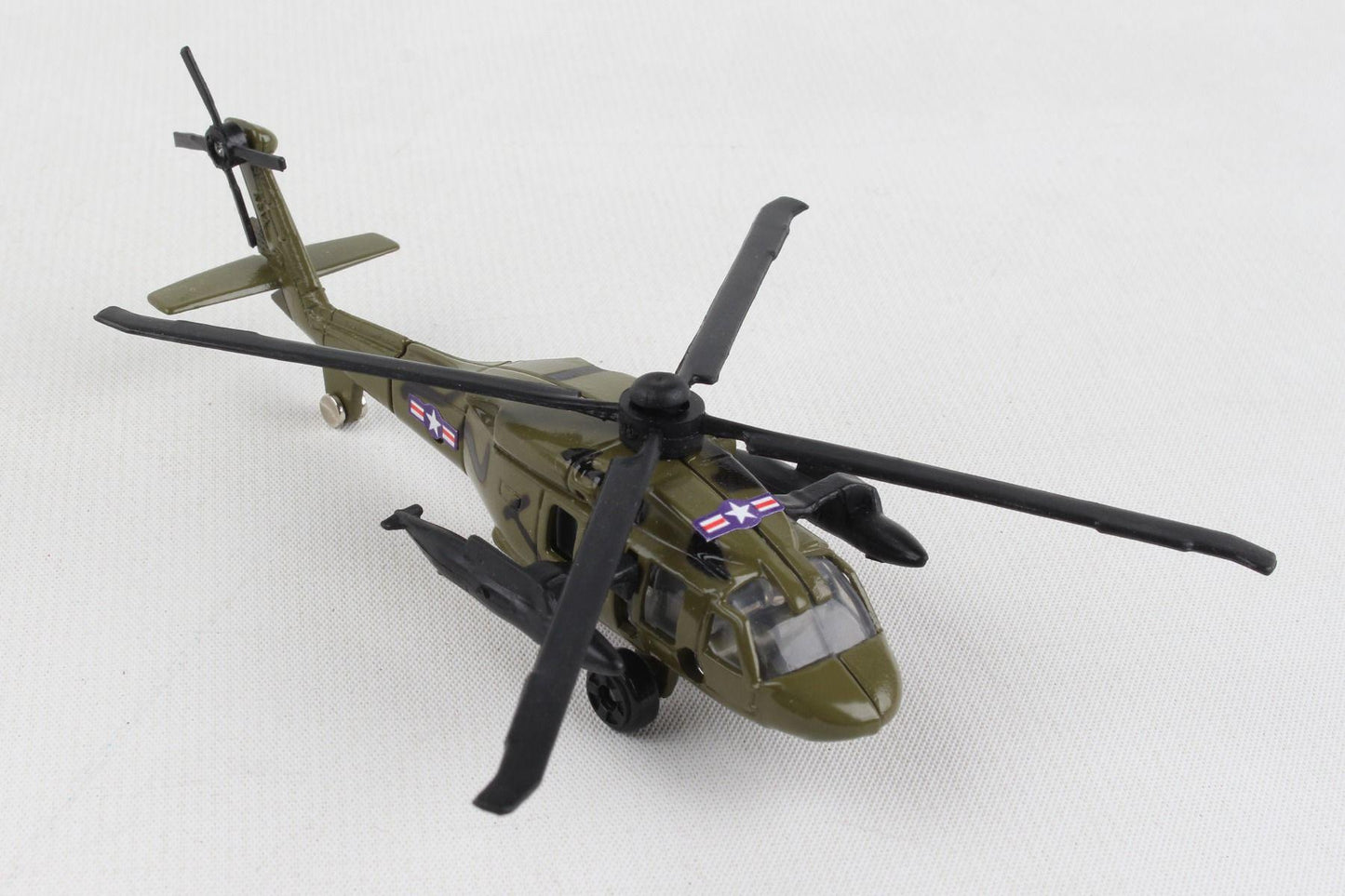 Runway24 Hawk Helicopter, Die-cast Metal Toy - Create your own runway with connected pieces and accessories